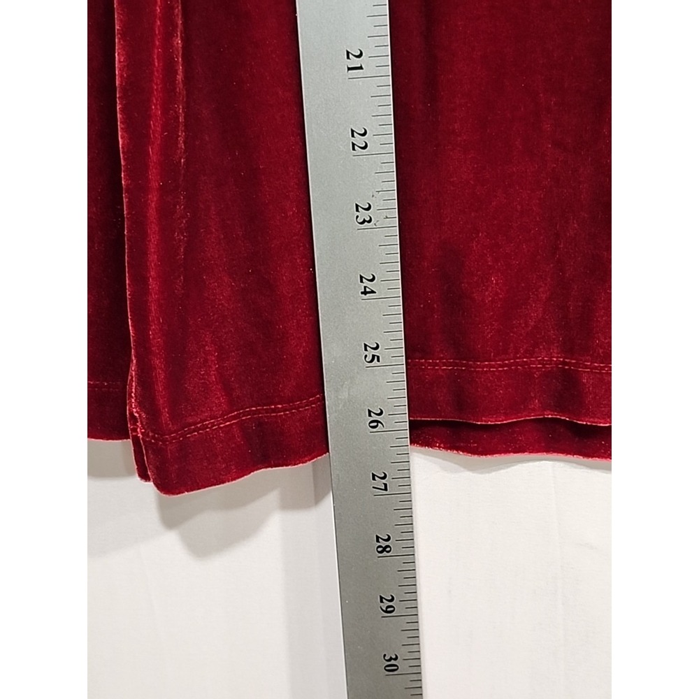 John‎ Mark NWT Blouse Womens 2X Red, Sleeveless Velvety Top, Soft Stretchy - Picture 7 of 8